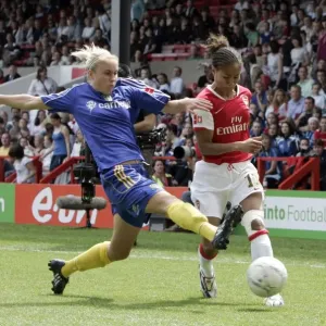 Arsenal's Yankey and Houghton Lead the Way: Arsenal Ladies 4-1 Victory over Leeds United in the FA Womens Cup Final at The City Ground (2008)
