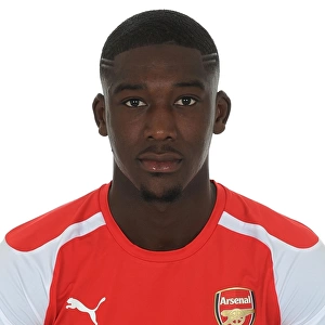 Arsenal's Yaya Sanogo at 2014-15 Arsenal FC Photocall