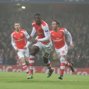 Arsenal's Yaya Sanogo Scores the Winner Against Borussia Dortmund in the 2014-15 Champions League