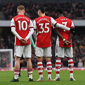 Arsenal's Young Triumvirate: Smith Rowe, Martinelli, Saka Shine in Arsenal v Burnley (2021-22)