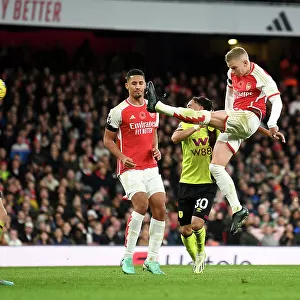 Arsenal's Zinchenko Scores Third Goal in Arsenal's Victory over Burnley (2023-24)