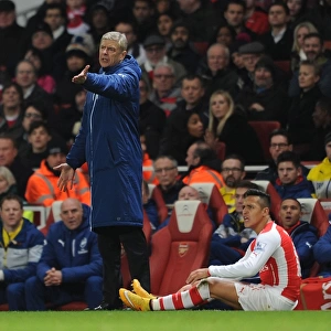 Arsene Wenger and Alexis Sanchez: Arsenal's Dynamic Duo in Action against Southampton (2014-15)