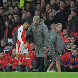 Arsene Wenger and Alexis Sanchez: Arsenal's Dynamic Duo in Action against Stoke City (2016-17)