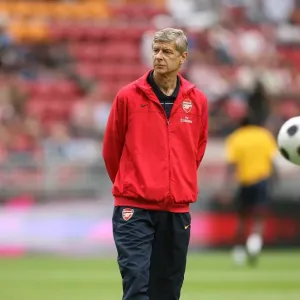 Arsene Wenger at the Amsterdam Tournament: A 1:1 Battle Against Seville, Arsenal Football Club, Amsterdam Arena, 2008 Arsene Wenger at the Amsterdam Tournament: A 1:1 Battle Against Seville, Arsenal Football Club, Amsterdam Arena, 2008