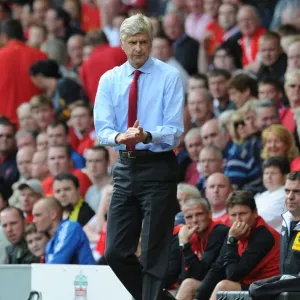 Arsene Wenger at Anfield: Liverpool vs Arsenal, Premier League 2012-13 Arsene Wenger at Anfield: Liverpool vs Arsenal, Premier League 2012-13