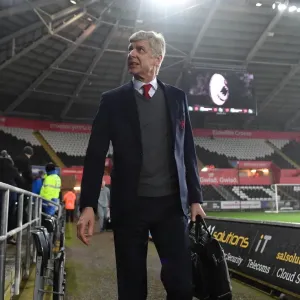 Arsene Wenger Arrives at Swansea City's Liberty Stadium Ahead of Premier League Clash (January 2018) Arsene Wenger Arrives at Swansea City's Liberty Stadium Ahead of Premier League Clash (January 2018)