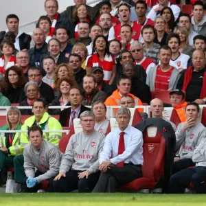 Arsene Wenger and Arsenal Backroom Staff Celebrate 3:0 Victory over Tottenham Hotspur (2009, Emirates Stadium) Arsene Wenger and Arsenal Backroom Staff Celebrate 3:0 Victory over Tottenham Hotspur (2009, Emirates Stadium)