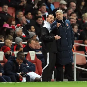 Arsene Wenger: Arsenal Boss in Action against Wigan Athletic, Premier League 2011-12
