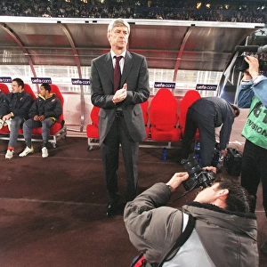 Arsene Wenger: The Arsenal Boss Awaits Kickoff in UEFA Champions League Quarterfinals vs. Juventus, Stadio Delle Alpi, 2006