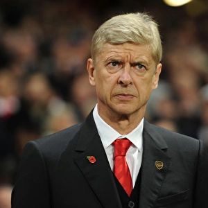 Arsene Wenger: Arsenal FC Manager Before Arsenal v RSC Anderlecht, UEFA Champions League (2014)