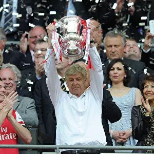 Arsene Wenger and Arsenal Lift FA Cup After Arsenal v Hull City Final Victory