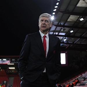 Arsene Wenger the Arsenal Manager. AFC Bournemouth 3: 3 Arsenal. The Vitality Stadium
