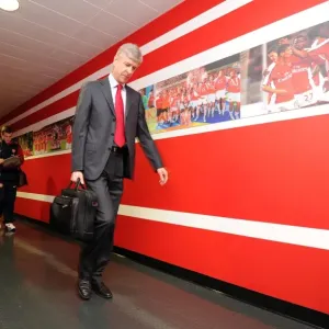 Arsene Wenger the Arsenal Manager. Arsenal 0: 0 Blackburn Rovers. Barclays Premier League
