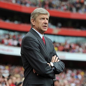Arsene Wenger the Arsenal Manager. Arsenal 0: 2 Liverpool. Barclays Premier League