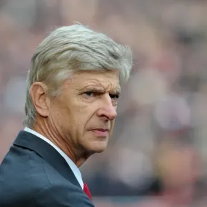 Arsene Wenger the Arsenal Manager. Arsenal 1: 0 Queens Park Rangers. Barclays Premier League