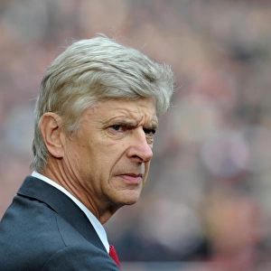 Arsene Wenger the Arsenal Manager. Arsenal 1: 0 Queens Park Rangers. Barclays Premier League
