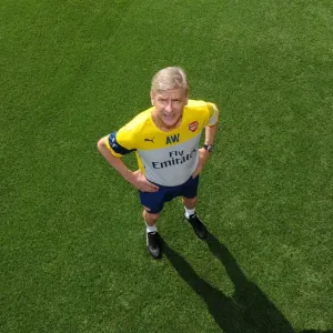 Arsene Wenger the Arsenal Manager. Arsenal 1st Team Photocall. Emirates Stadium, 7 / 8 / 14