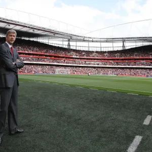 Arsene Wenger the Arsenal Manager. Arsenal 2: 3 West Bromwich Albion, Barclays Premier League