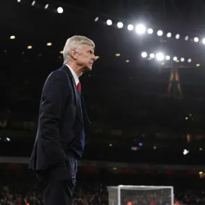 Arsene Wenger: Arsenal Manager before Arsenal vs Southampton, Premier League 2015-16 Arsene Wenger: Arsenal Manager before Arsenal vs Southampton, Premier League 2015-16