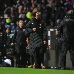 Arsene Wenger the Arsenal Manager. Aston Villa 0: 0 Arsenal. Barclays Premier League