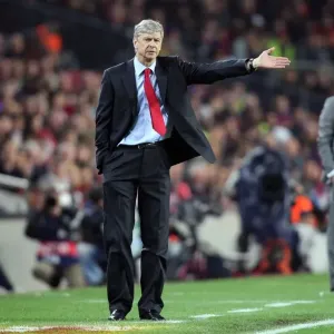 Arsene Wenger the Arsenal Manager. Barcelona 4: 1 Arsenal. UEFA Champions League Arsene Wenger the Arsenal Manager. Barcelona 4: 1 Arsenal. UEFA Champions League