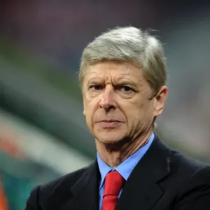 Arsene Wenger the Arsenal Manager. Bayern Munich 0: 2 Arsenal. UEFA Champions League