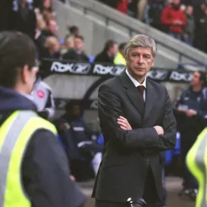 Arsene Wenger the Arsenal manager. Bolton Wanderers 2: 0 Arsenal. FA Premiership