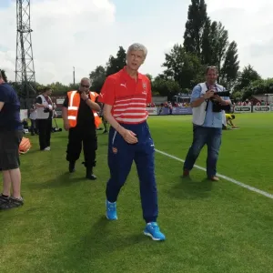 Arsene Wenger the Arsenal Manager. Boreham Wood 0: 2 Arsenal. Pre Season Friendly