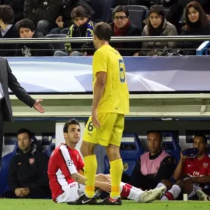 Arsene Wenger the Arsenal Manager and Cesc Fabregas