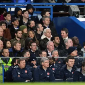 Arsene Wenger the Arsenal Manager. Chelsea 2: 0 Arsenal. Barclays Premier League