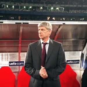 Arsene Wenger, Arsenal Manager in Deep Focus at the UEFA Champions League Quarterfinal against Juventus, 0:0, 2nd Leg, Stadio Delle Alpi, Turin, Italy, 5/4/06