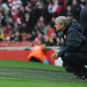 Arsene Wenger: Arsenal Manager in Defeat against Tottenham Hotspur, Emirates Stadium, Premier League 2010-11