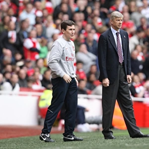 Arsene Wenger the Arsenal Manager with Doctor Gary O Driscoll