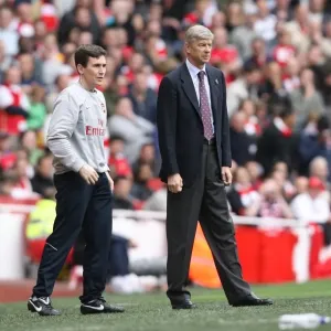 Arsene Wenger the Arsenal Manager with Doctor Gary O Driscoll Arsene Wenger the Arsenal Manager with Doctor Gary O Driscoll