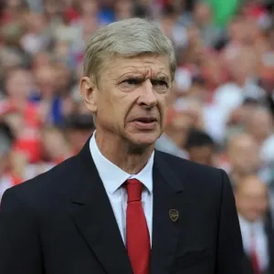 Arsene Wenger: Arsenal Manager at Emirates Stadium Facing Manchester City, Premier League 2014-15