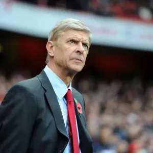 Arsene Wenger: Arsenal Manager at Emirates Stadium vs Fulham, 2012-13 Premier League