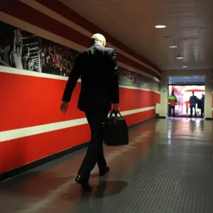 Arsene Wenger: Arsenal Manager at Emirates Stadium vs Southampton (2013-14)