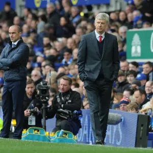 Arsene Wenger the Arsenal Manager. Everton 0: 2 Arsenal