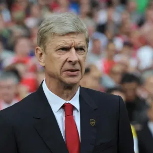 Arsene Wenger: Arsenal Manager Facing Manchester City at Emirates Stadium, Premier League 2014-15