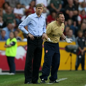 Arsene Wenger the Arsenal Manager with Gary Lewin Arsenal Physio
