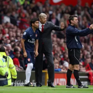 Arsene Wenger the Arsenal Manager gives Eduardo Arsene Wenger the Arsenal Manager gives Eduardo