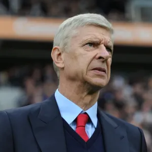 Arsene Wenger the Arsenal Manager. Hull City 1: 4 Arsenal. Premier League. KCOM Stadium