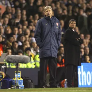 Arsene Wenger the Arsenal Manager and Juande Ramos the Tottenham Manager Arsene Wenger the Arsenal Manager and Juande Ramos the Tottenham Manager