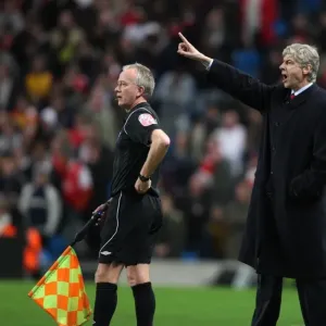 Arsene Wenger the Arsenal Manager. Manchester City 3: 0 Arsenal. Carlin Cup 5th Round