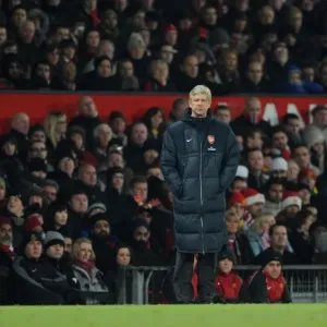 Arsene Wenger the Arsenal Manager. Manchester United 1: 0 Arsenal. Barclays Premier League