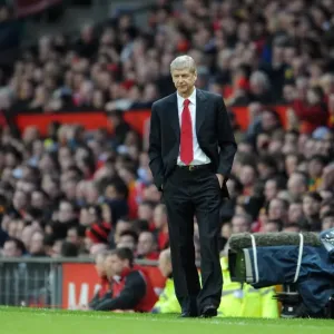 Arsene Wenger the Arsenal Manager. Manchester United 2: 0 Arsenal, FA Cup Sixth Round