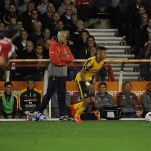Arsene Wenger the Arsenal Manager. Nottingham Forest 0: 4 Arsenal. EPL League Cup Arsene Wenger the Arsenal Manager. Nottingham Forest 0: 4 Arsenal. EPL League Cup