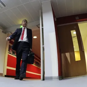 Arsene Wenger: Arsenal Manager Prepares for Arsenal v Cardiff City (2013-14) Arsene Wenger: Arsenal Manager Prepares for Arsenal v Cardiff City (2013-14)