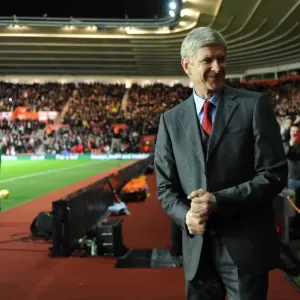 Arsene Wenger the Arsenal Manager. Southampton 2: 2 Arsenal. Barclays Premier League Arsene Wenger the Arsenal Manager. Southampton 2: 2 Arsenal. Barclays Premier League