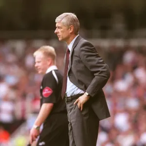 Arsene Wenger the Arsenal Manager. West Ham United 0: 0 Arsenal